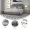 Flash Furniture Brighton King Platform Bed, Light Gray SL-BK4-K-LG-GG - alternate 3